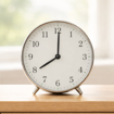 A clock showing 8:00 AM